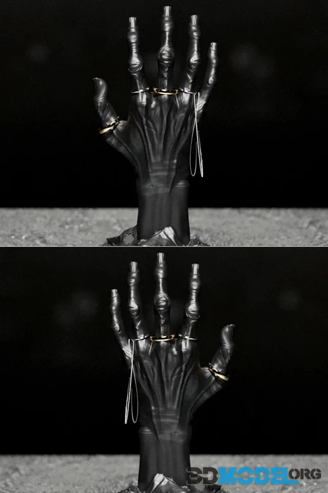 Skeletal Hand Ring Holder – Printable