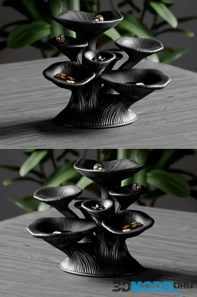 Mystic Mushroom Jewelry Holder – Printable