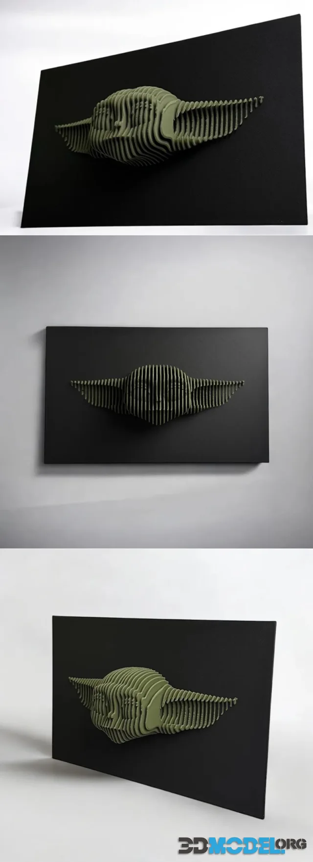 Grogu Layered Sculpture – Printable