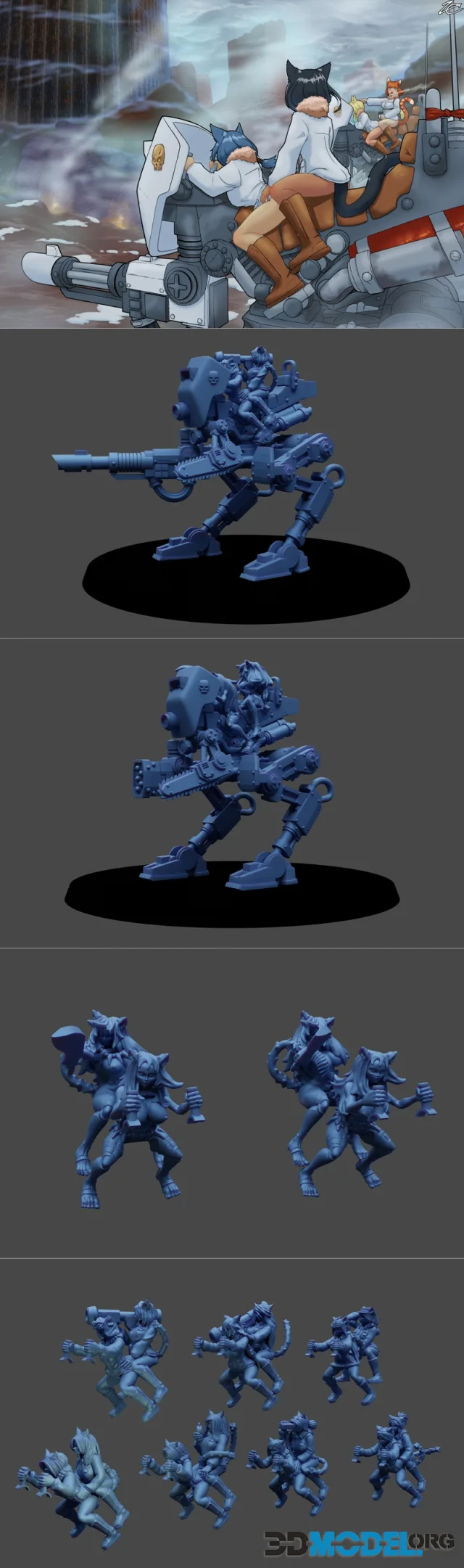 Nyokan Winterguard Tomcat Scout Strider – Printable
