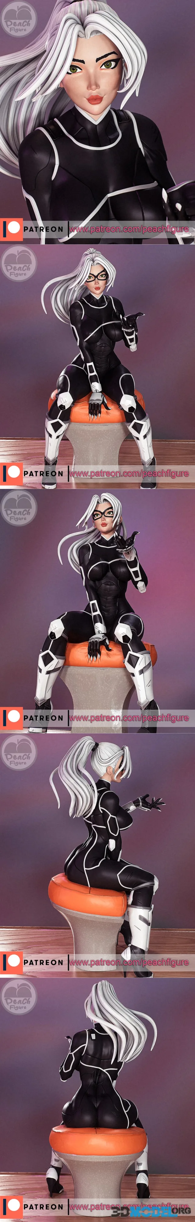 Peach Figure - Marvel - Black Cat – Printable