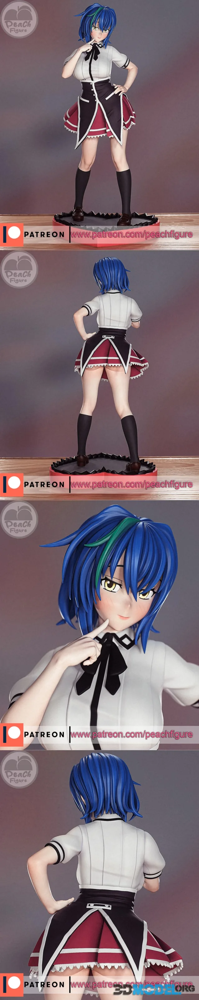 Peach Figure - High School DxD - Xenovia Quarta – Printable