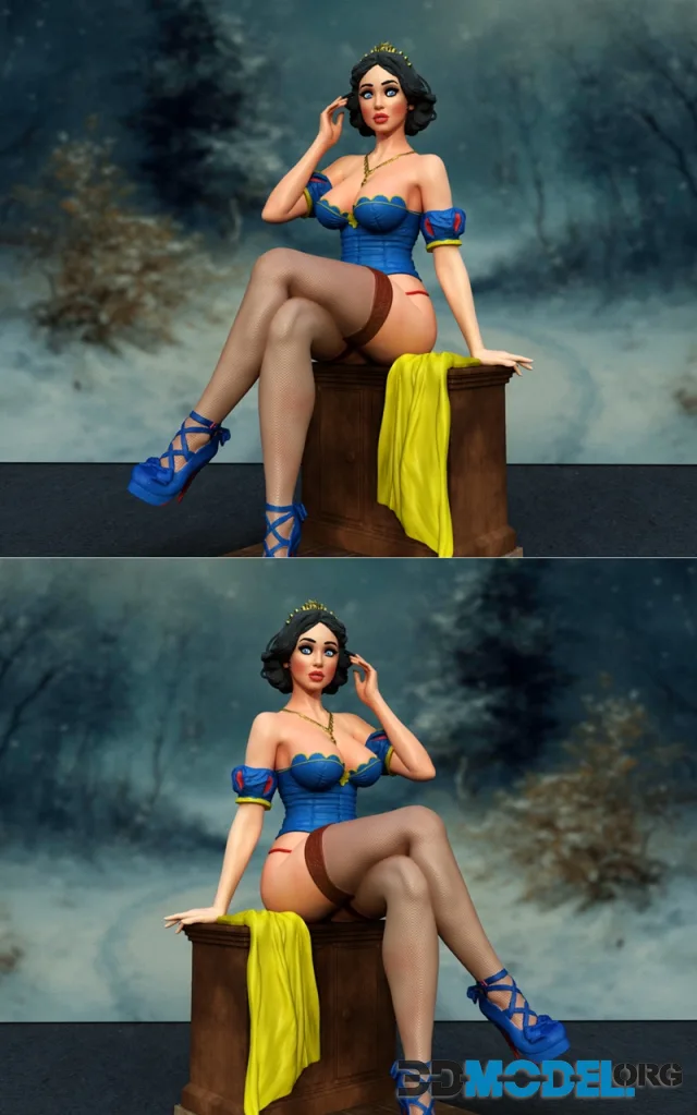 Exclusive - Snowwhite on chair – Printable