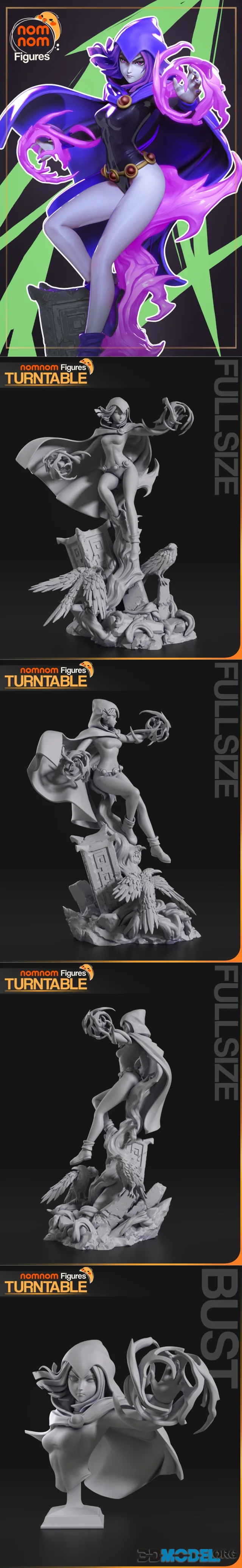 Nomnom Figures - Raven - Teen Titans – Printable