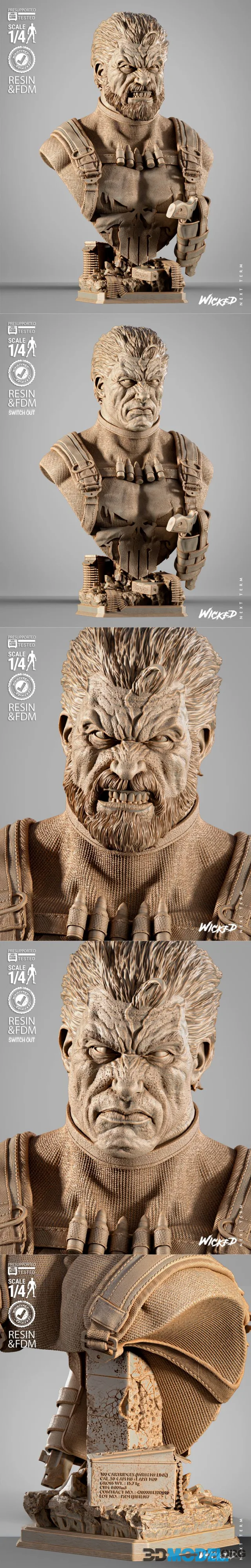 WICKED - Punisher Portrait Bust – Printable