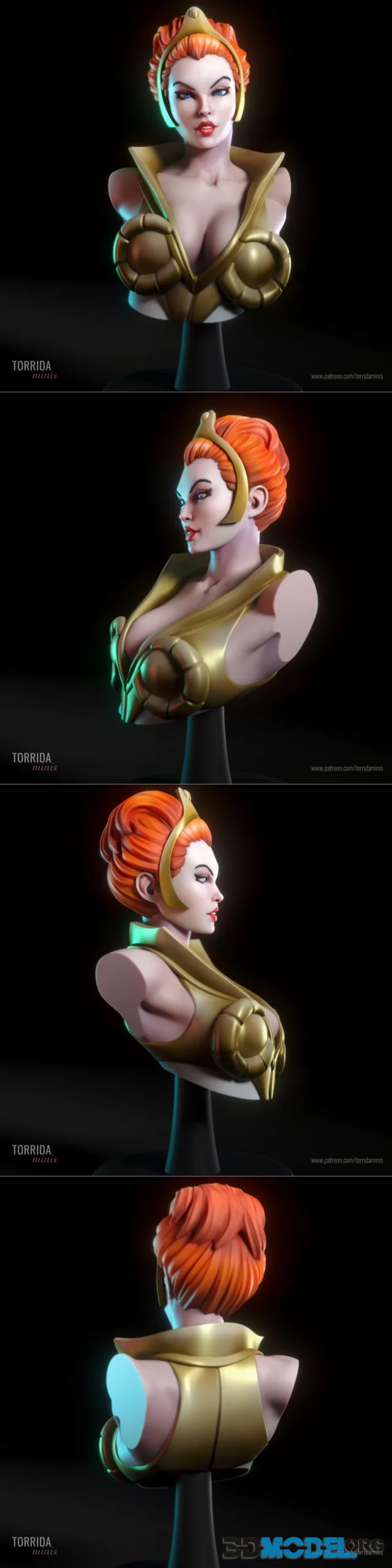 Torrida Minis - Teela Bust – Printable