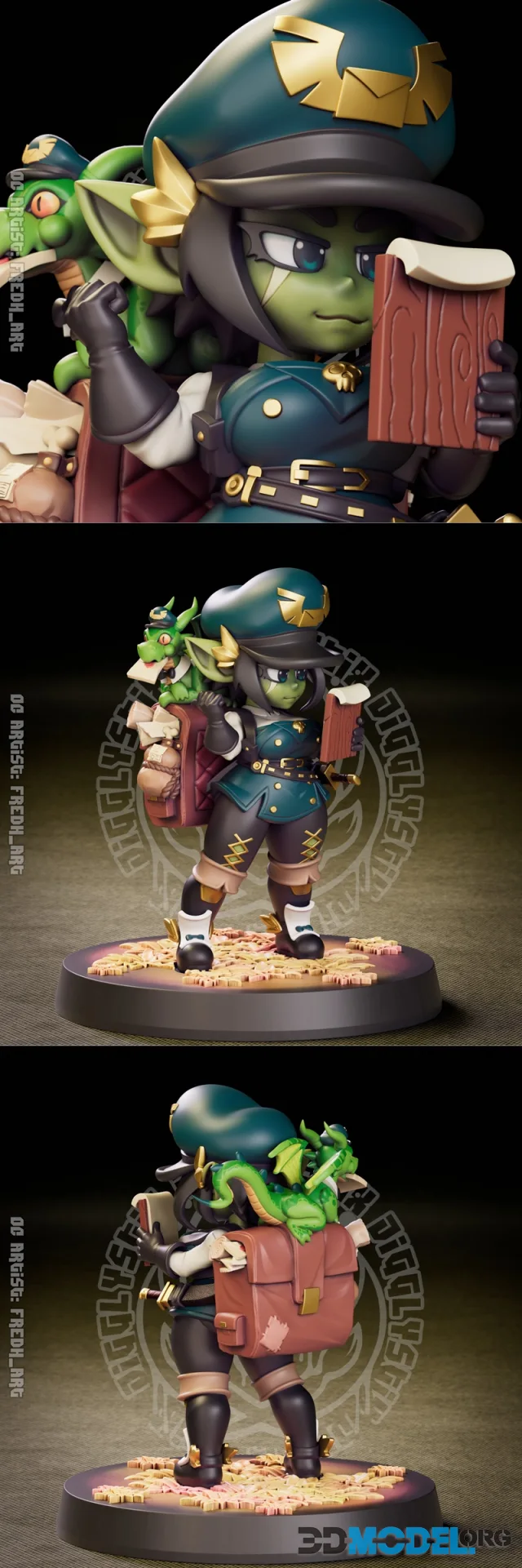Mail Carrier Goblin – Printable