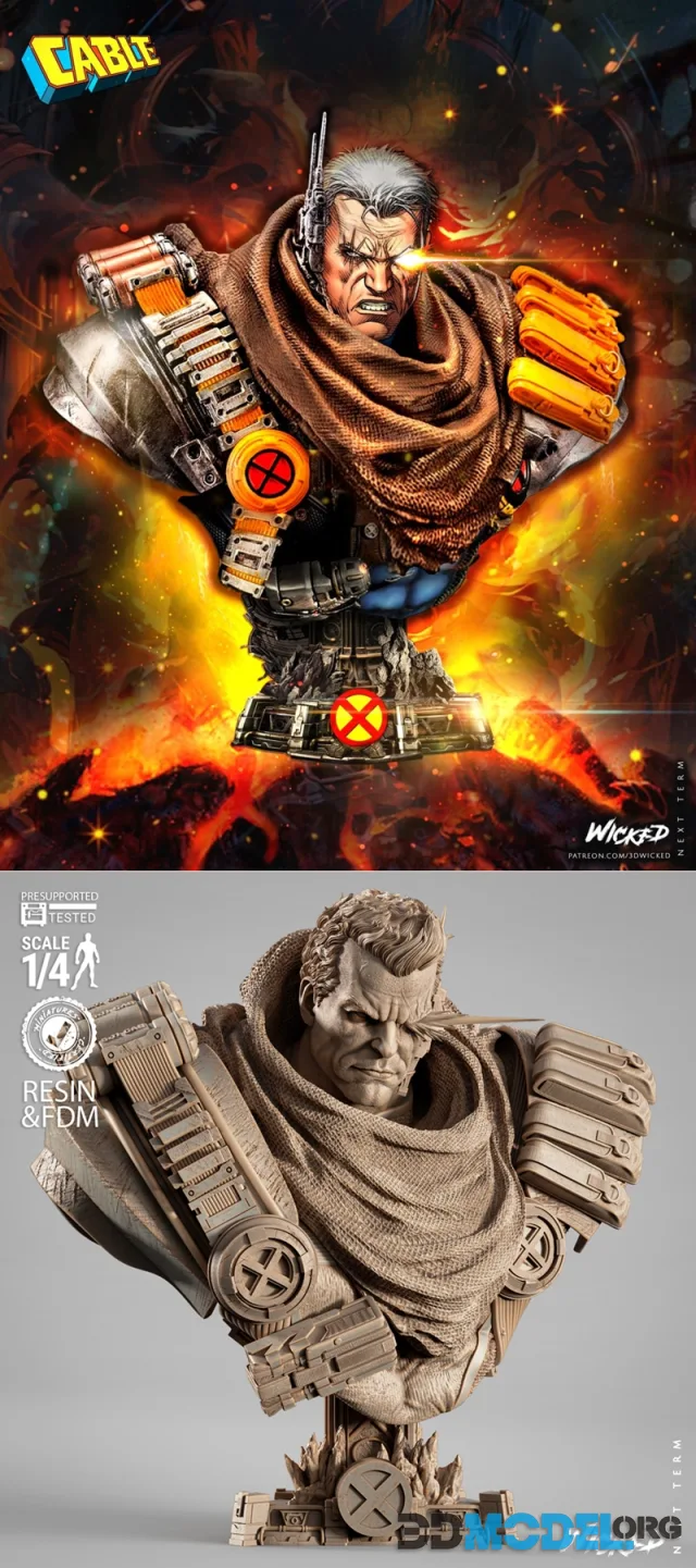 WICKED - Cable 2025 Portrait Bust – Printable