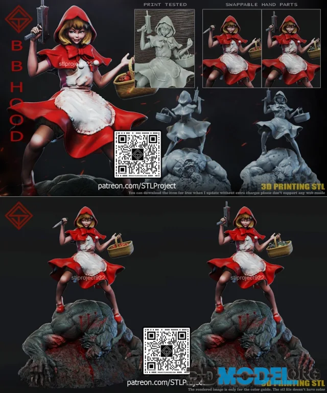 STL Project - Baby Bonnie Hood – Printable