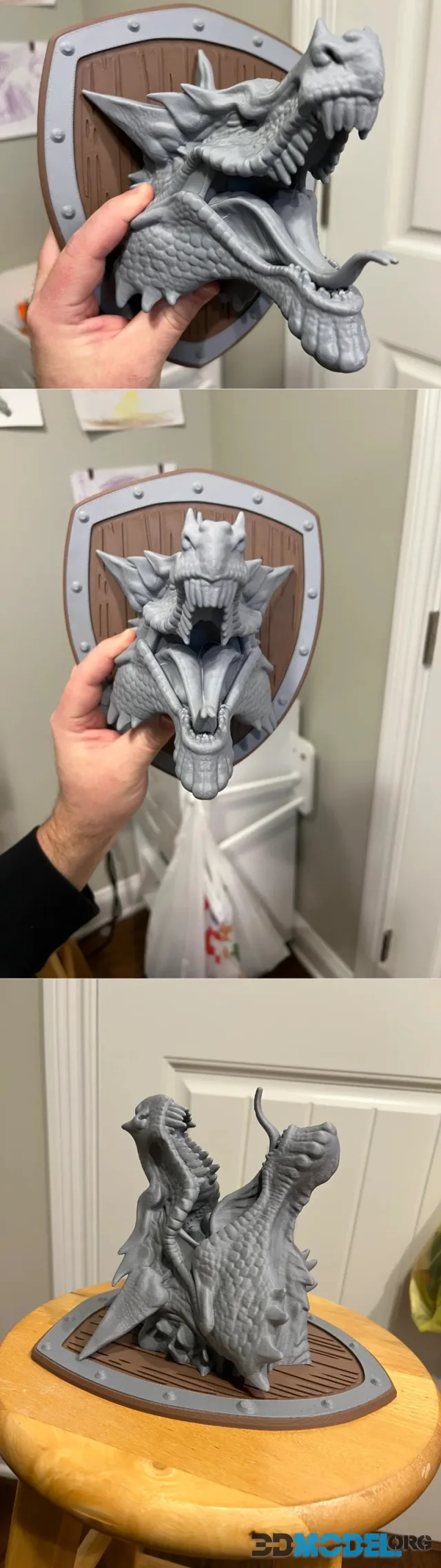 Mounted Dragon Head – Printable