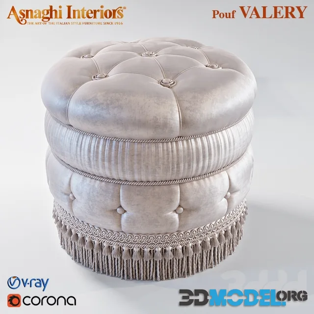 ASNAGHI POUF VALERY