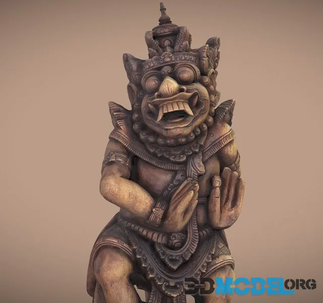 Barong Bali Statue (Photogrammetry) (PBR)