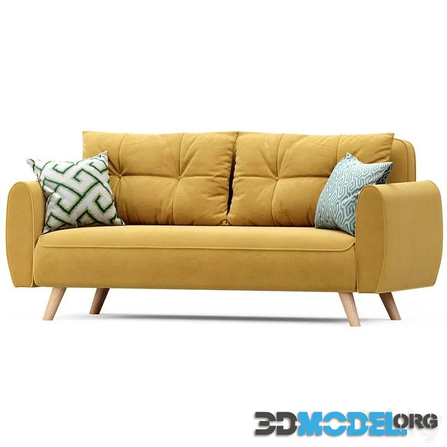 Beatrix Yellow sofa bed