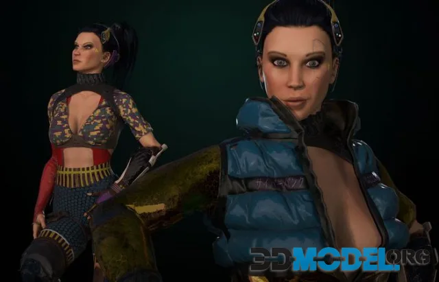 Cyberpunk Girl (PBR)