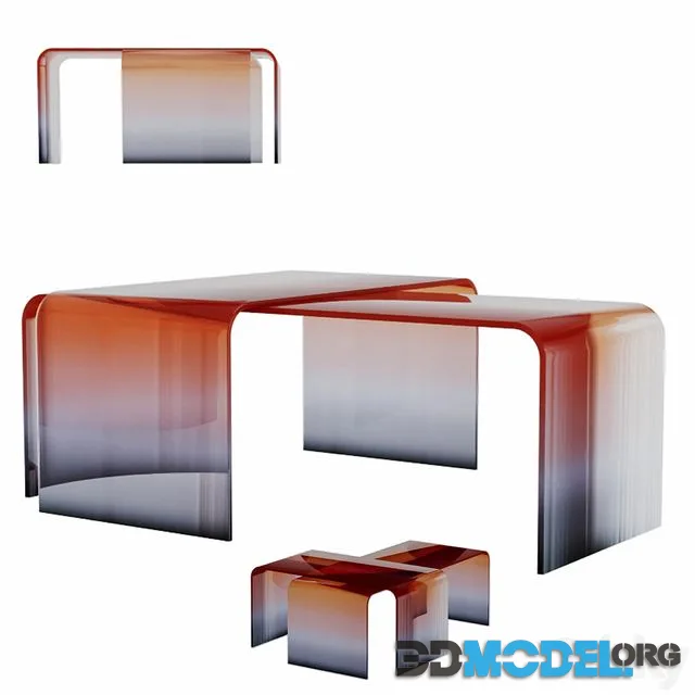 Gradient Glass Tables