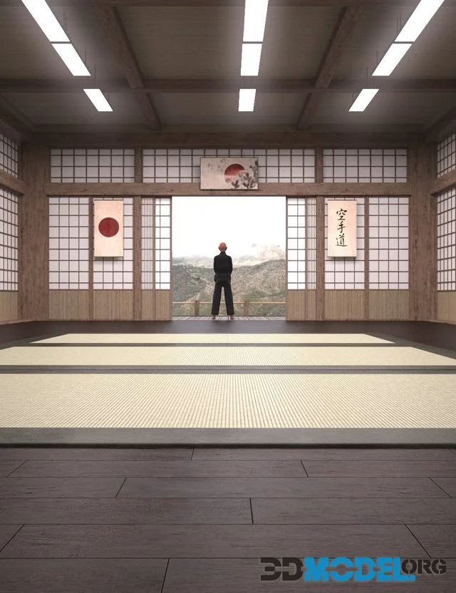 Japanese Dojo Interior