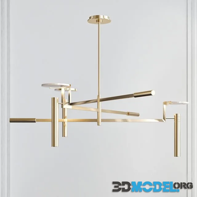 Melange Large Floating Disc Chandelier