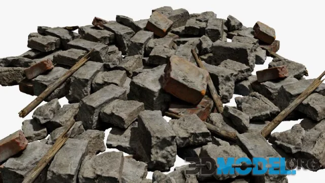 Scanned Construction Debris (PBR)