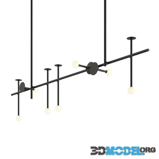 Typography Vela Pendant Lamp set by Rakumba