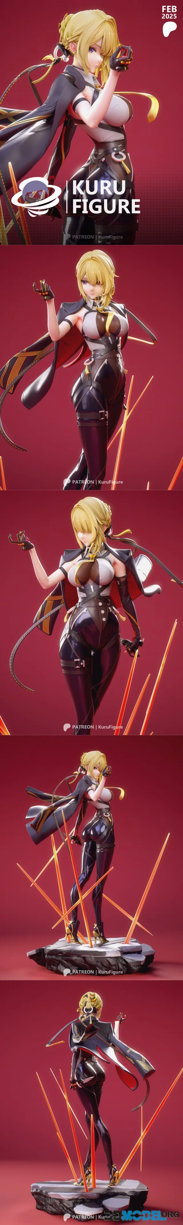 Kuru Figure - Zenless Zone Zero - Evelyn Chevalier – Printable