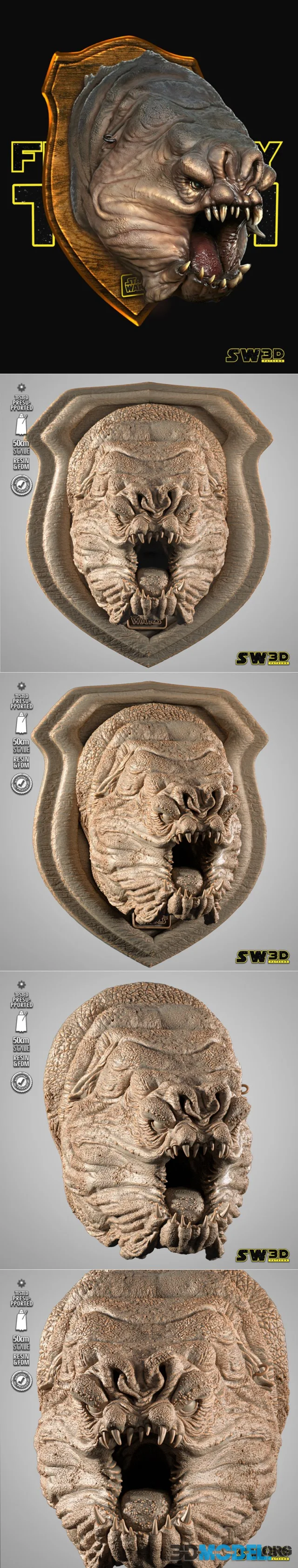 SW3D - Rancor Wall – Printable