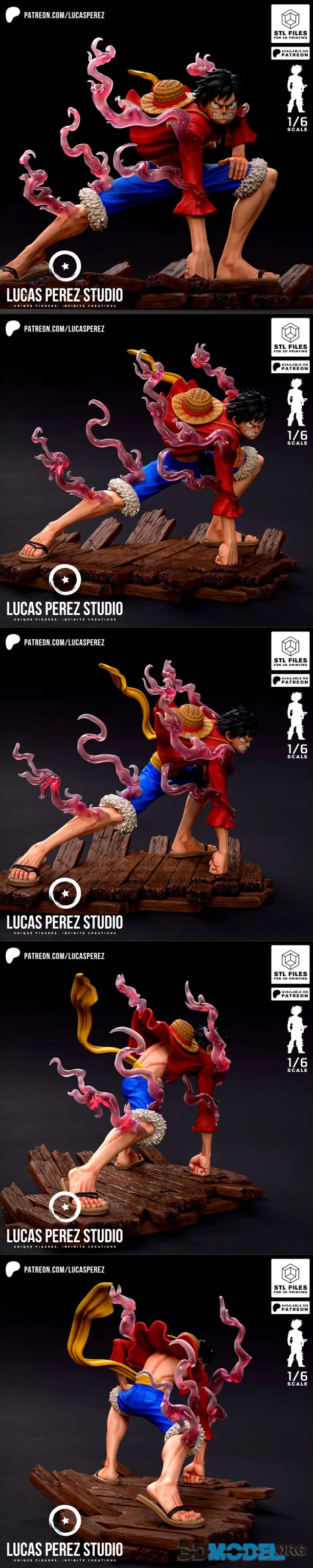 Lucas Perez Studio - Luffy Gear Second – Printable