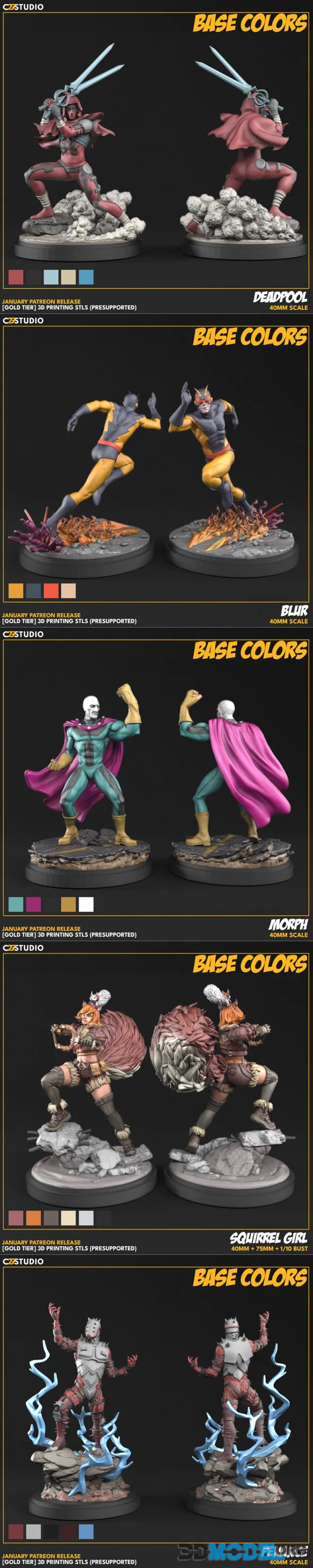 C27 Minis January 2025 – Printable