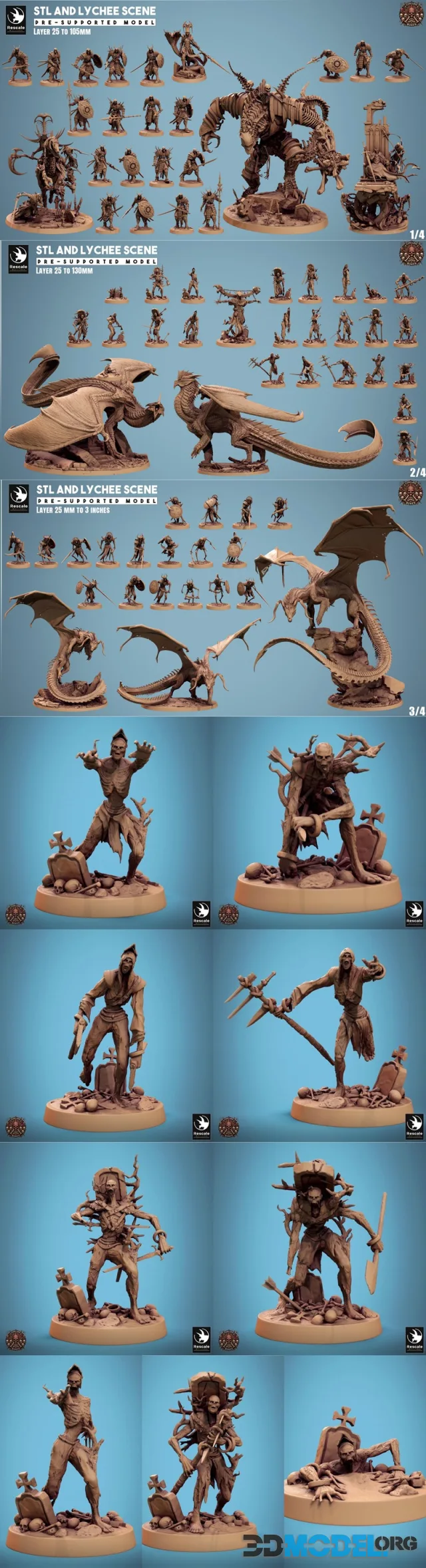 Rescale Miniatures - Conclave of Bones December 2024 – Printable