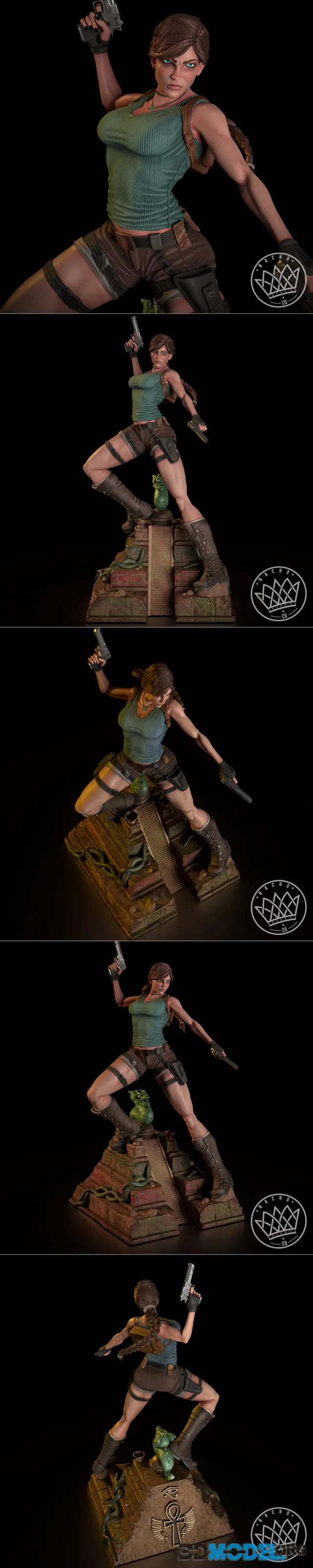 Fan Artl - Lara Croft Tomb Raider Statue – Printable