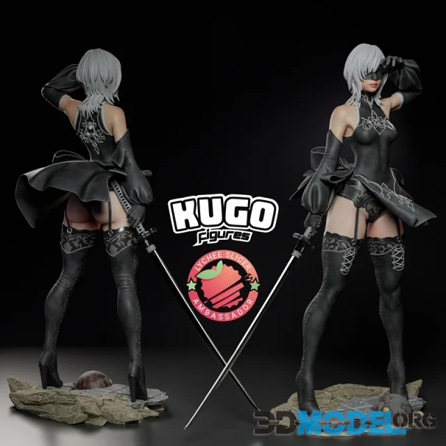 KuGo figures - 2B Nier Automata – Printable