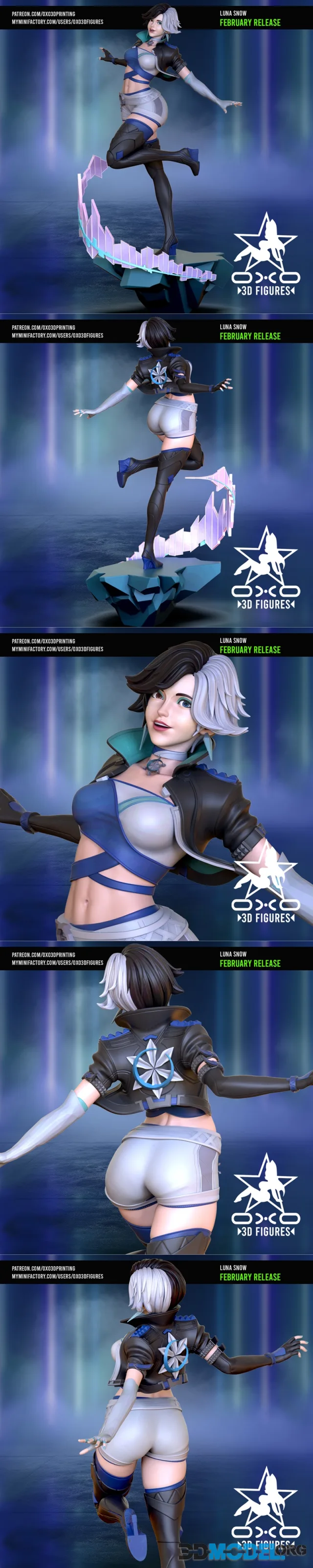 OXO3D Figures - Luna Snow – Printable