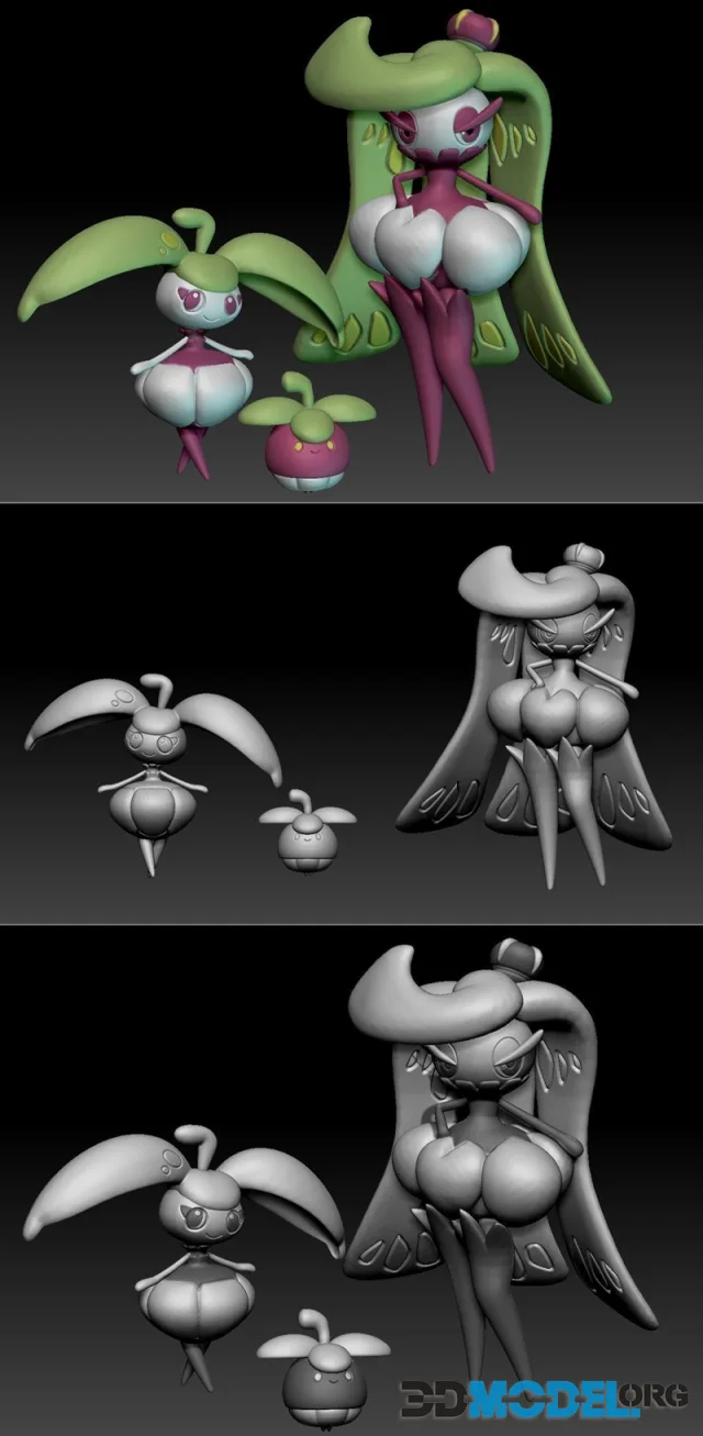 Pokemon Bounsweet Steenee Tsareena – Printable