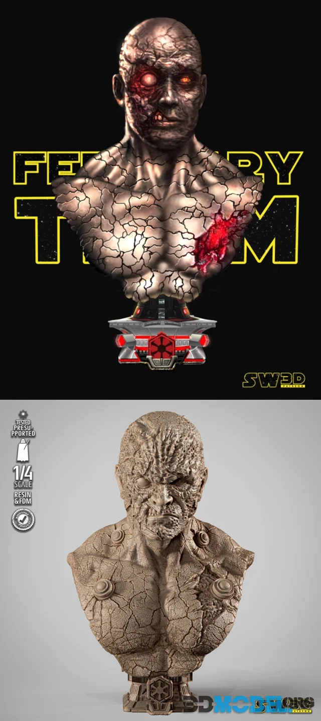 SW3D - Darth Sion Portrait Bust – Printable