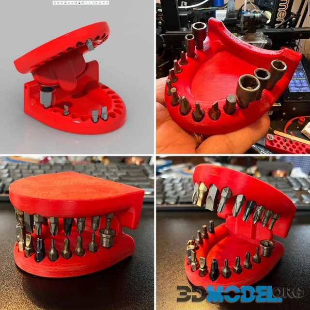 Hex Bit Holder Dentures – Printable