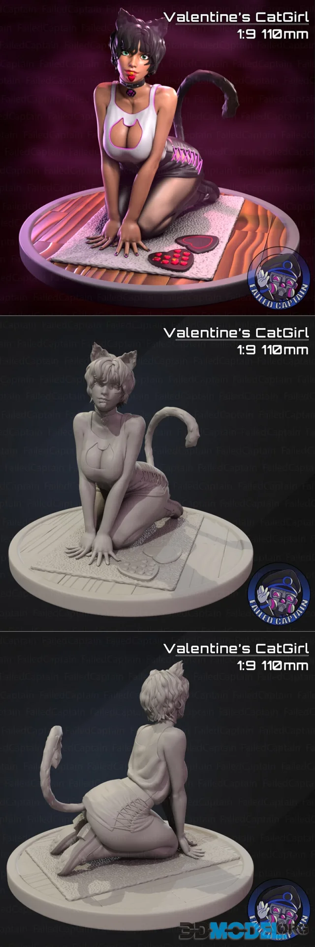 Valentine's CatGirl – Printable