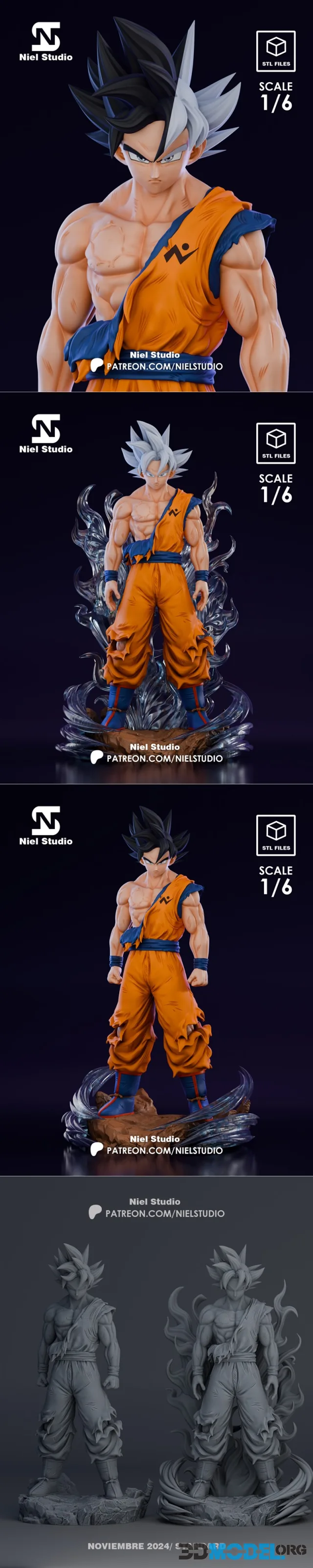 Goku Ultra Instinto - Niel 3D Studio – Printable