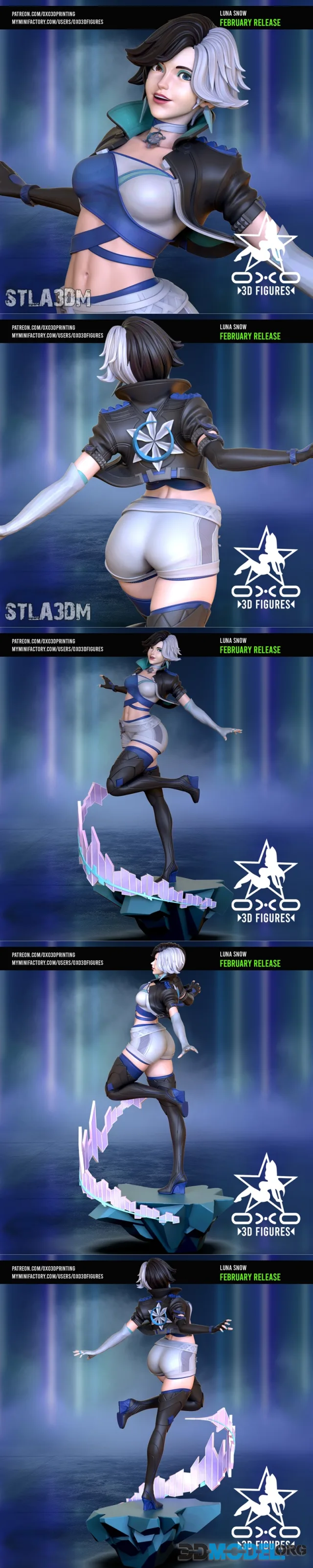 OXO3D Figures - Luna Snow – Printable