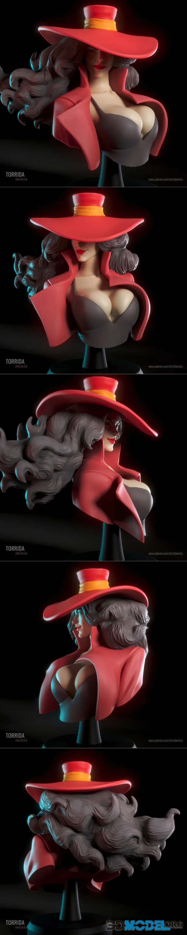 Torrida Minis - Carmen Bust – Printable