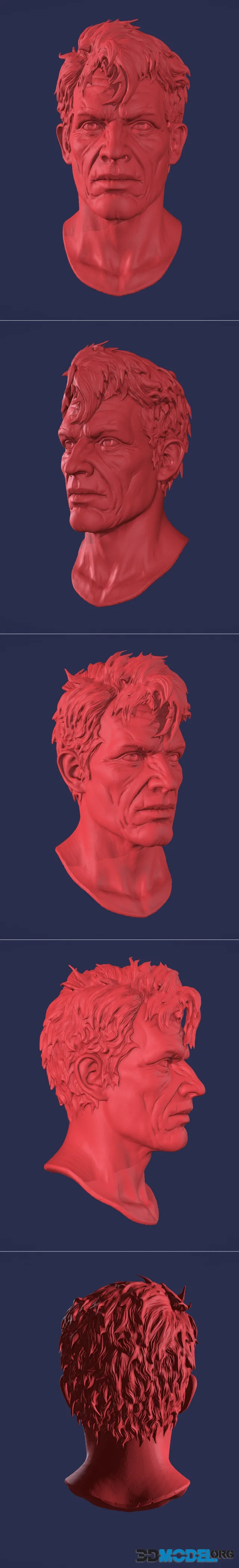 Old Man Head Sculpt – Printable