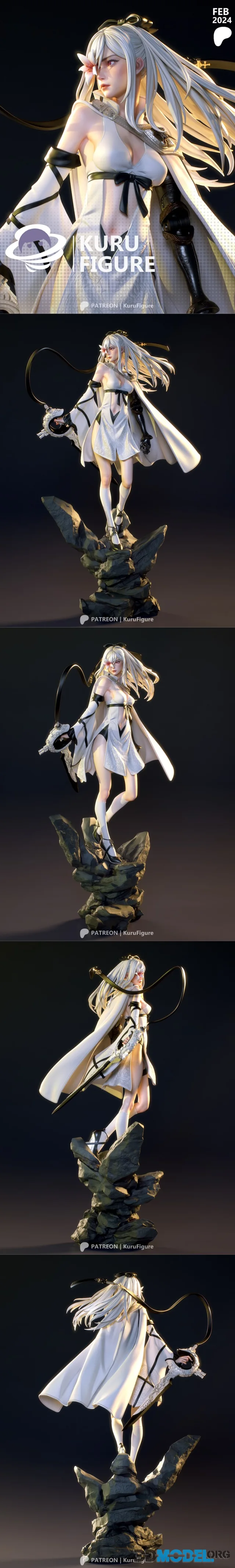 Kuru Figure - Drakengard - Zero – Printable