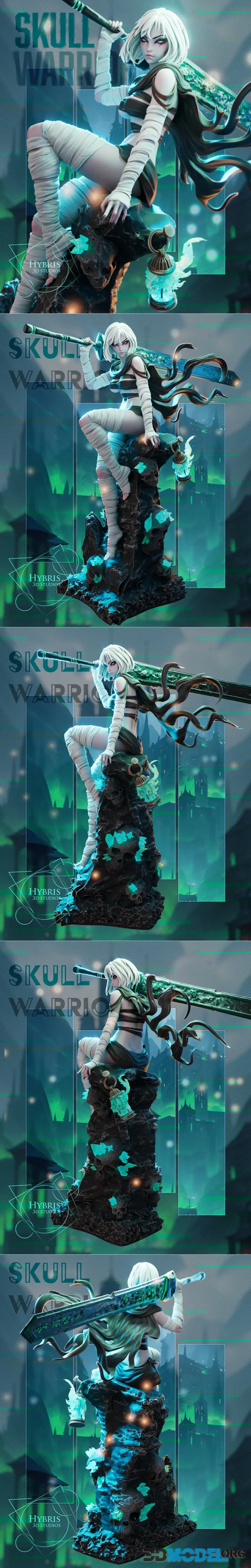 Hybris Studios - OC Skull Girl - Sneak Peak – Printable