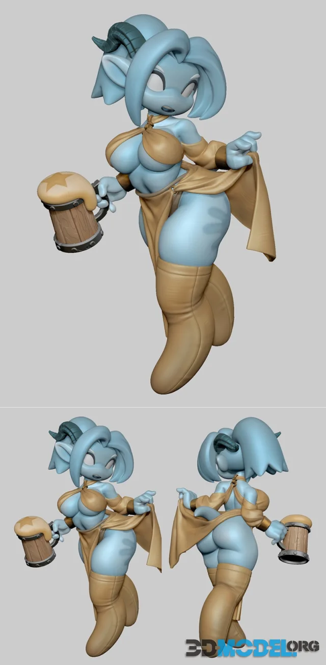 Draenei Barmaid – Printable