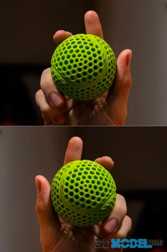 Airless Tennis Ball 2.0 Pickleball Wiffle – Printable
