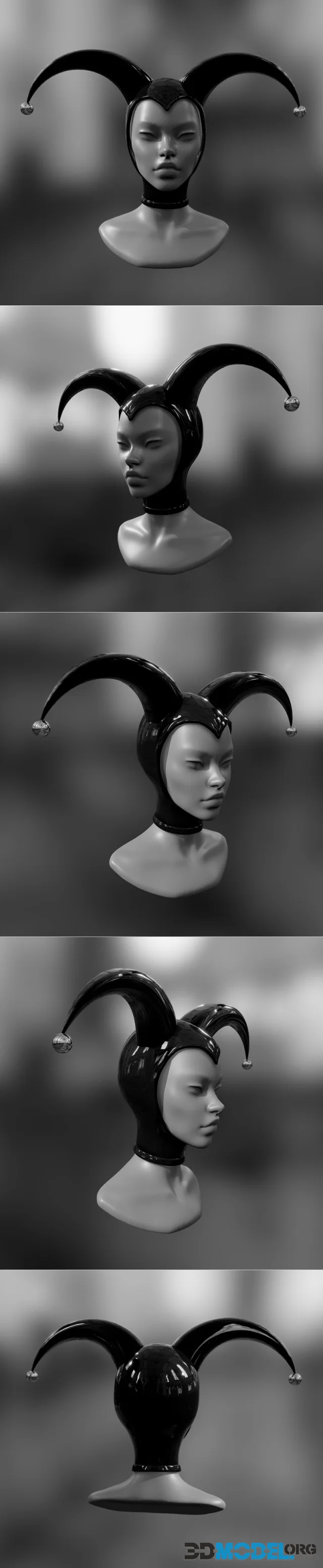 Jester harley quinn joker clown hood hat – Printable