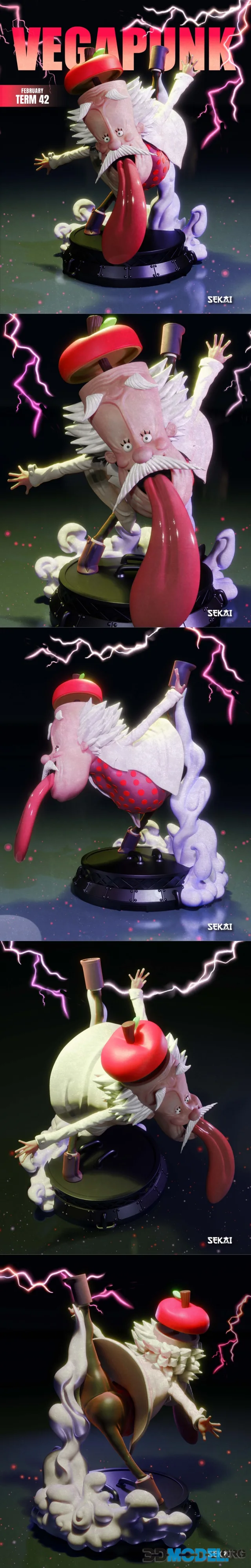 Sekai 3D Models - Vegapunk Statue and Bust – Printable