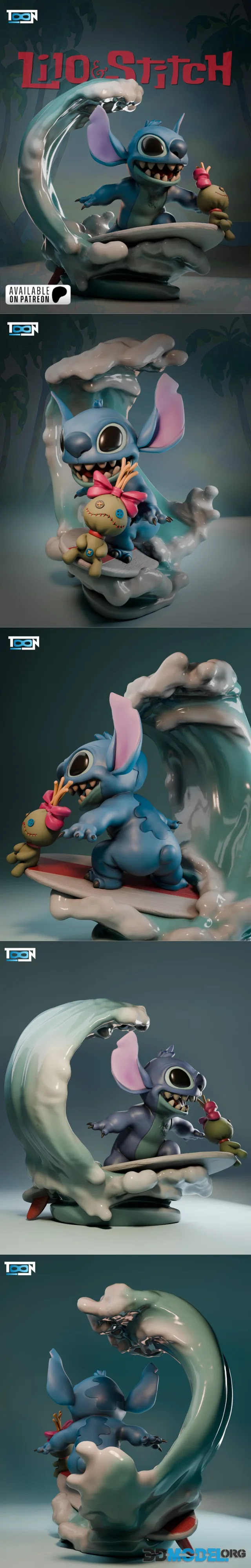 Toon Studios - Stitch Surf – Printable