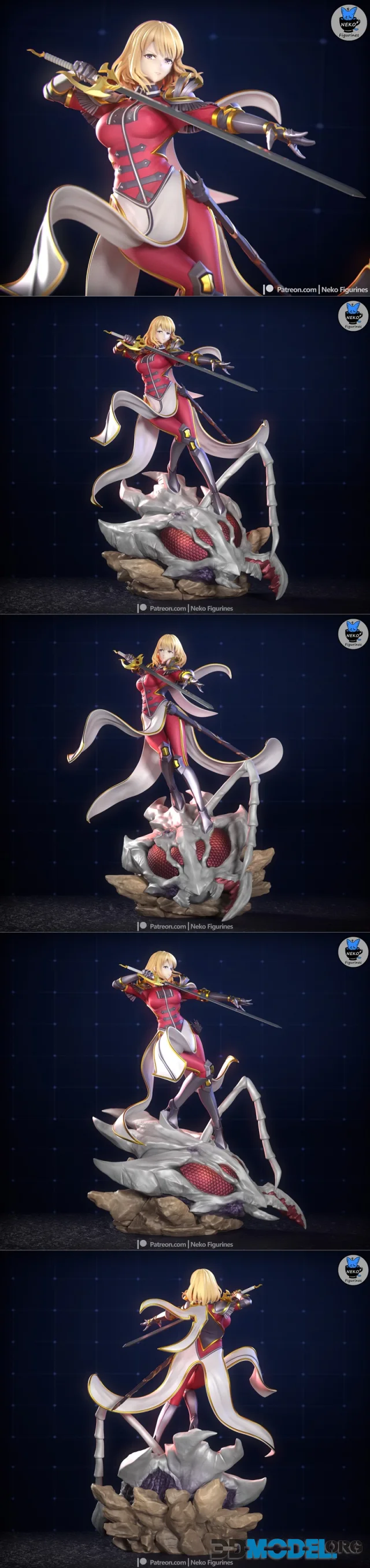 Neko Figurines - Solo Leveling - Cha Hae-In – Printable