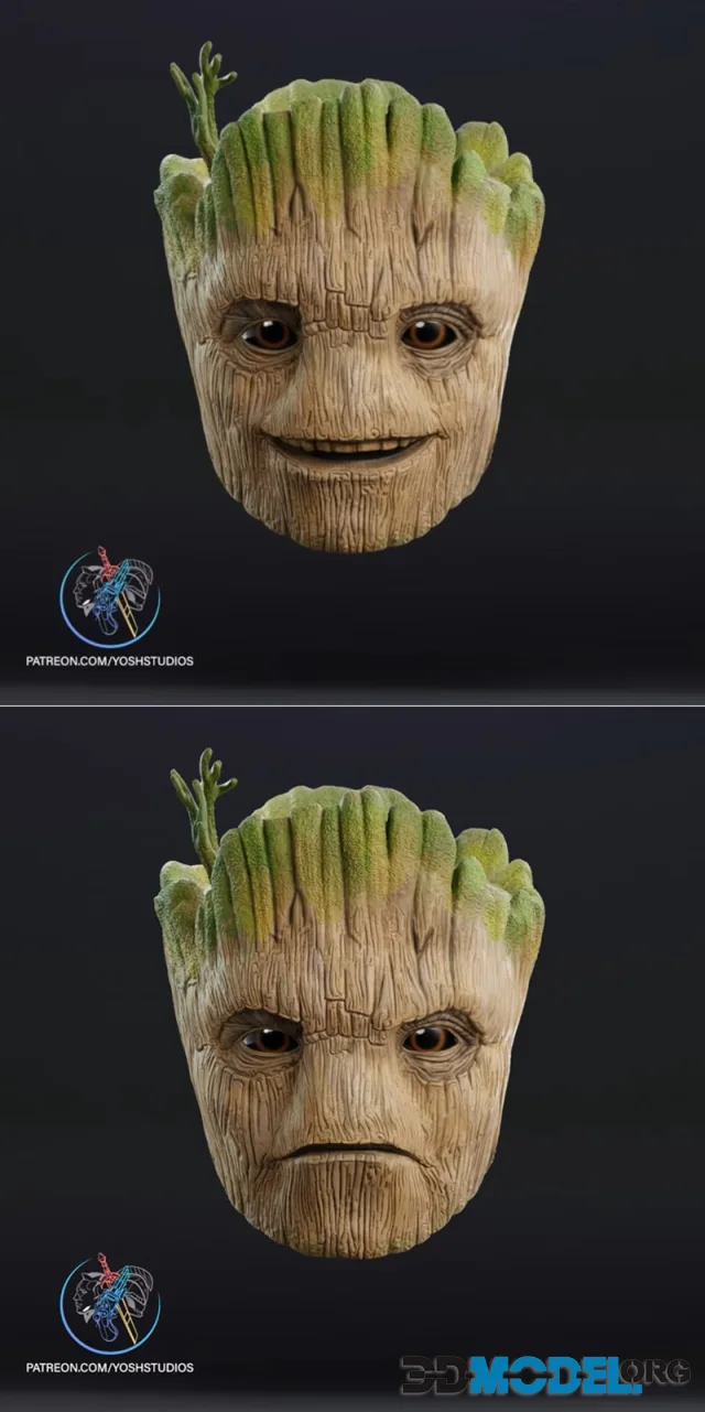 Groot Mask – Printable