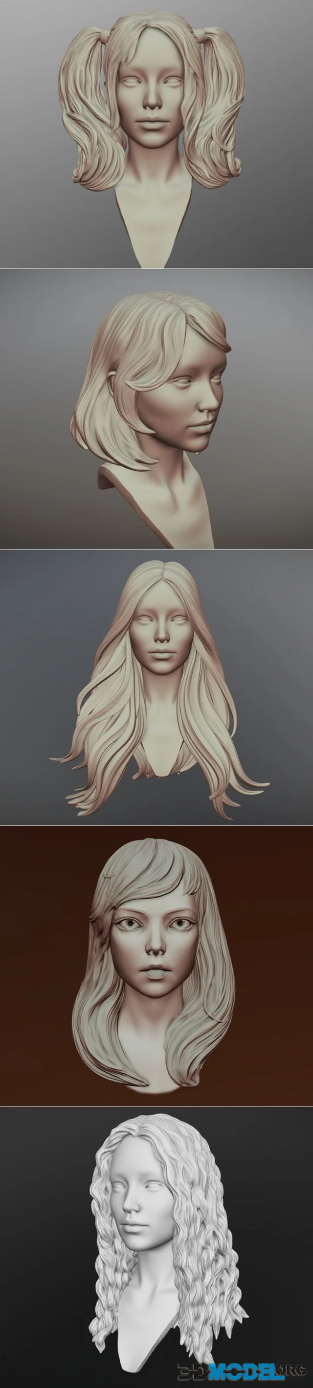 Hair pack 1 – Printable