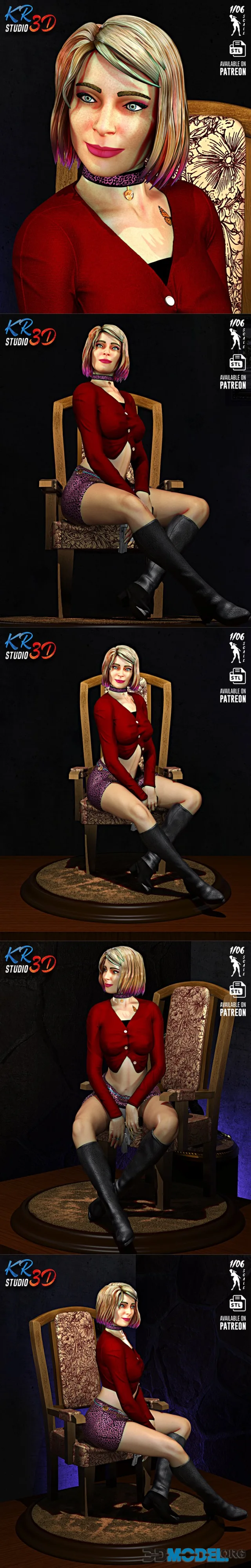 KR3D Studio - Maria - Silent Hill 2 Remake Statue – Printable